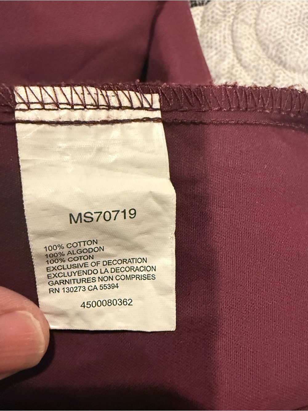 Wrangler Men’s XLT Long Sleeve Button-Down Shirt — Burgundy - Picture 9 of 11